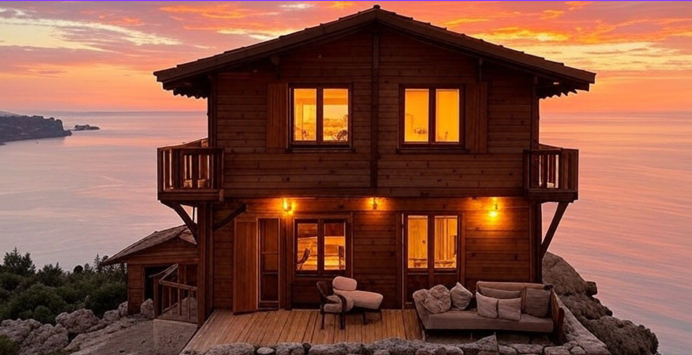 les chalets du sud sous le solei